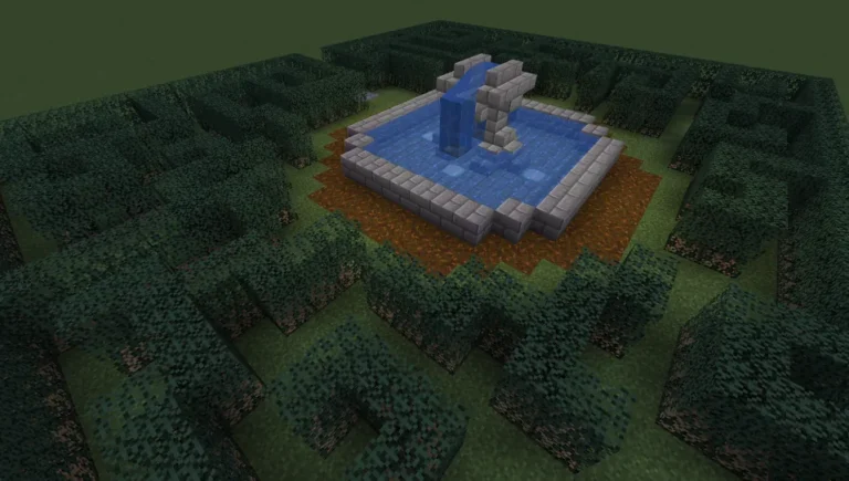 Minecraft Garden Build