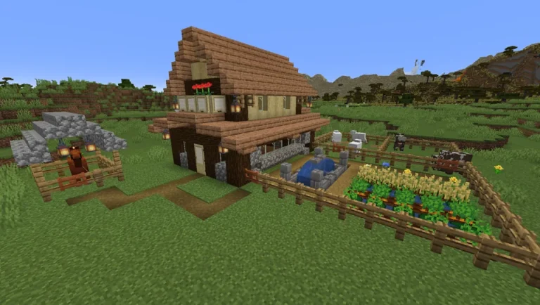 Minecraft Building a Animal farm